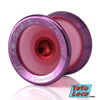 Speedaholic FX YoYo, Clear Pink body with Purple rim / Red hub