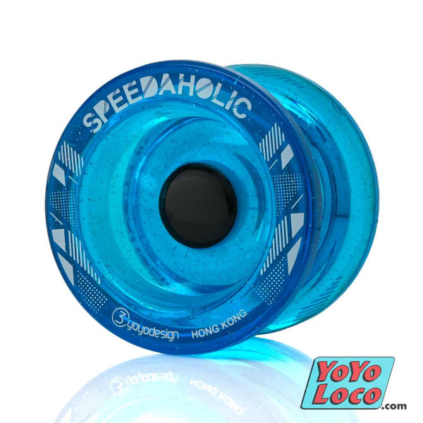 Speedaholic YoYo (Responsive Version) by C3yoyodesign - Glitter Blue Transparent