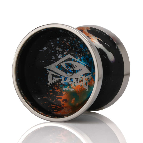 YoYofficer Glance YoYo, Black / Light Blue / Orange Acid Wash
