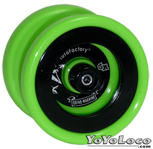 Yoyofactory Grind Machine yoyo, Green with Black rings
