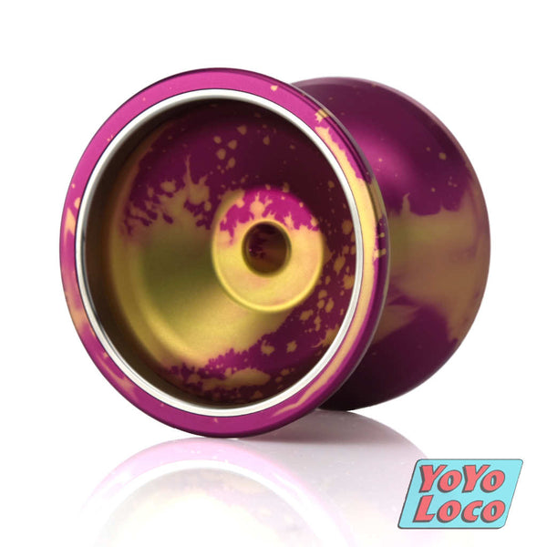 General-Yo Legato 2 Bi-Metal YoYo, Purple Gold Lava