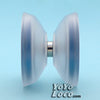 One Drop Rally YoYo, Clear with Blue Rings, gap view