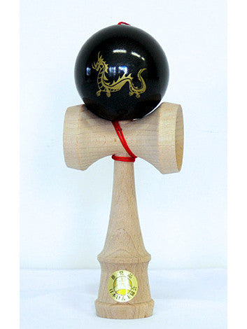 Ozora Gold Dragon on Black Kendama