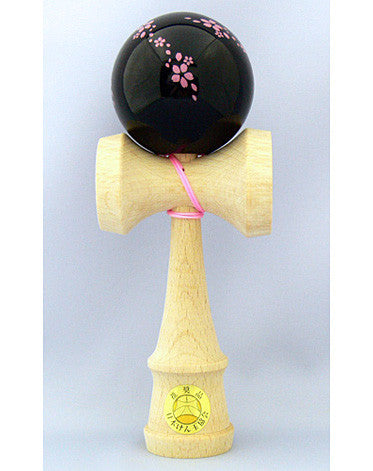 Ozora Sakura Kendama, Black with Pink Petals
