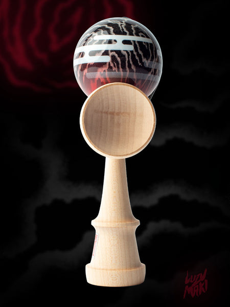 Luzumaki Night Boost Kendama, Red by Sweets - YoYoLoco