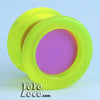 YoYoFactory Replay Pro yo-yo, Edge Glow Yellow with Purple Caps