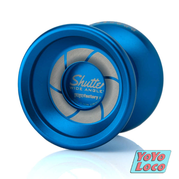 YoYoFactory Shutter Wide Angle YoYo, Blue 2019 World Championship edition