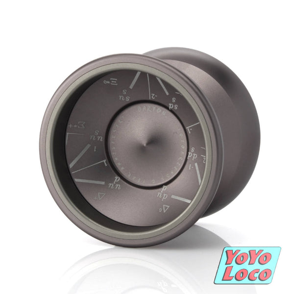 yoyofriends Baryon YoYo, Space Gray w/ Bead Blasted SS rings