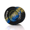C3yoyodesign Mini Krown YoYo - Black Gold Blue Splash