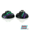 C3yoyodesign Scintillator YoYo, Black / Green / Purple Splash, open view