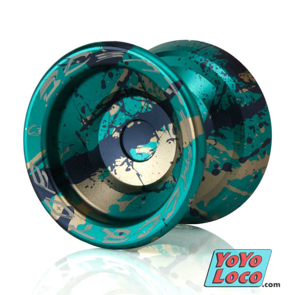 C3yoyodesign Scintillator YoYo, Light Blue / Blue / Silver Splash