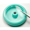 c3yoyodesign Seeker YoYo, Mint color, showing Adjustment Stickers being installed