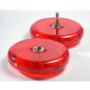 c3yoyodesign Seeker YoYo, Red Translucent, open view closeup