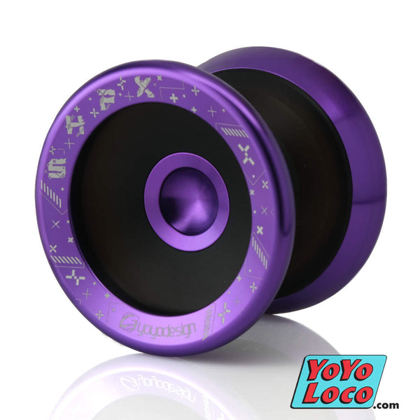 Speedaholic FX YoYo, Black body with Purple rim/hub
