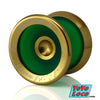 Speedaholic FX YoYo, Clear Green body with Gold rim/hub