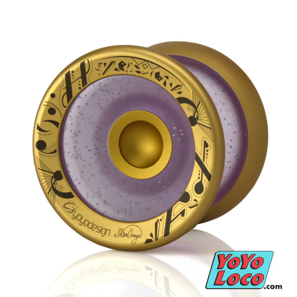 Speedaholic FX YoYo, Glitter Purple / Gold rim - Shion edition