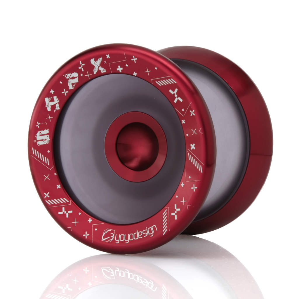 Speedaholic FX YoYo, Smokey Black with Deep Red Rims