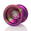 C3yoyodesign Zillion YoYo in purple, green, magenta, and pink splash colorway