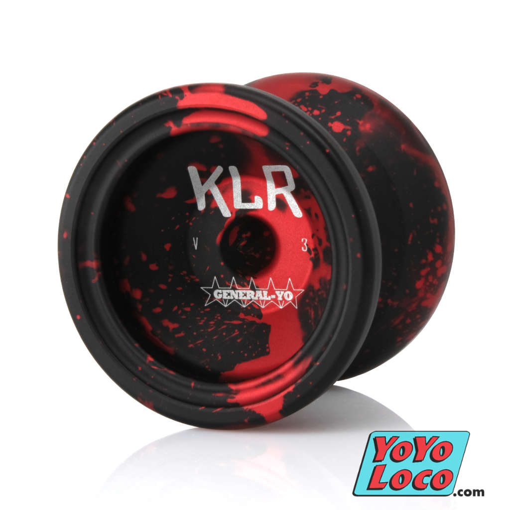 General Yo KLR YoYo, 7075 alloy edition, Black/Red Splash