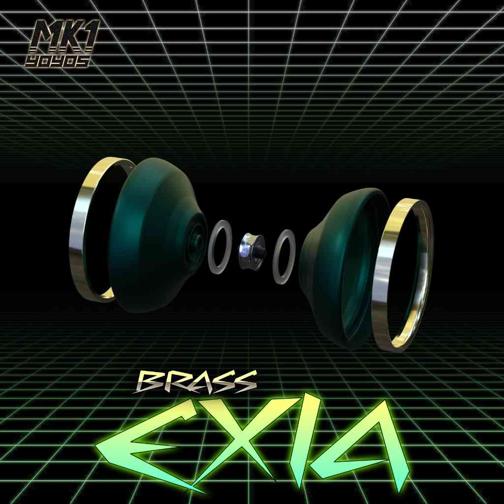 Yo Yo Exploded View Brass Exia Bi-metal YoYo by Mk1 - YoYoLoco shop