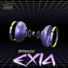 Mk1 Brass Exia Bi-metal YoYo, Lilac w/ brass rings, exploded view