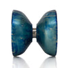 Side profile of the Mk1 Onda yoyo in Ocean Wave blue splash finish