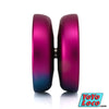 Mk1 x Spinworthy Harbinger YoYo, Pink / Blue Fade, profile