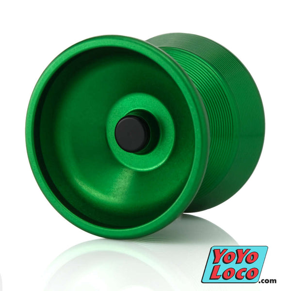 One Drop Terrarian YoYo, Green (In-Game Green) with Black Flat Caps