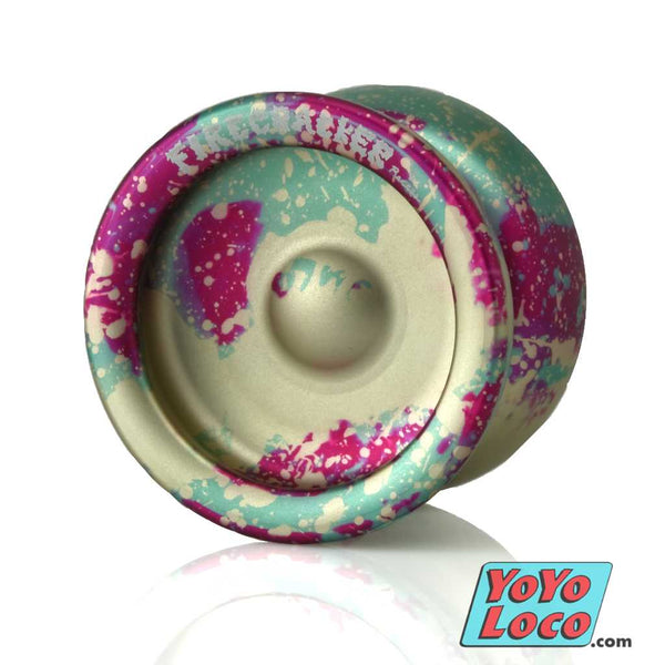 Recess Firecracker YoYo, Purple / Highlighter / Aqua acid wash