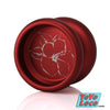 TRT Cenote YoYo, Red with Hibiscus engraving colorway