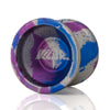 YoYofficer Kilter 4 YoYo, Blue / Purple / Silver Acid Wash