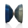 yoyofriends ANTiFRAGILE titanium yoyo in Light Blue / Blue Fade colorway, profile view