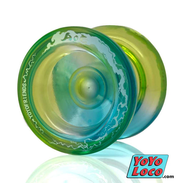 yoyofriends AOE YoYo, Blue Yellow Fade (transparent)