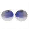 yoyofriends Carp YoYo in Dark Blue / Clear Fade - polycarbonate unresponsive yo-yo with blue-to-clear gradient and black axle hub, white background. Open view