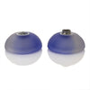 yoyofriends Carp YoYo in Dark Blue / Clear Fade - polycarbonate unresponsive yo-yo with blue-to-clear gradient and black axle hub, white background. Open view