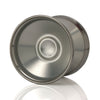 yoyofriends Hummingbird 2 bimetal YoYo, Stone Wash Silver with Stainless Steel Stone Wash Silver rings