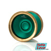 yoyofriends Mini Hummingbird YoYo, Green with Brass Rings