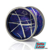 yoyofriends Nucleon YoYo, Blue Purple Silver Acid Wash with Blasted Rings