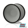 yoyofriends Nucleon YoYo, Moon Rock White with Black Blasted Rainbow Rings