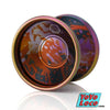 yoyofriends Nucleon YoYo, Purple Orange Black Acid Wash with Blasted Rainbow Rings