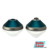 yoyofriends Peregrine X YoYo, Teal with blasted matte finish Rings, open view