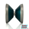 yoyofriends Peregrine X YoYo, Teal with blasted matte finish Rings, profile view