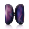 yoyofriends Tranquility YoYo side profile view showing organic high-wall shape in blue-purple acid wash colorway