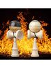 KROM GAS Kendamas, Charcoal and Cream, flames pic