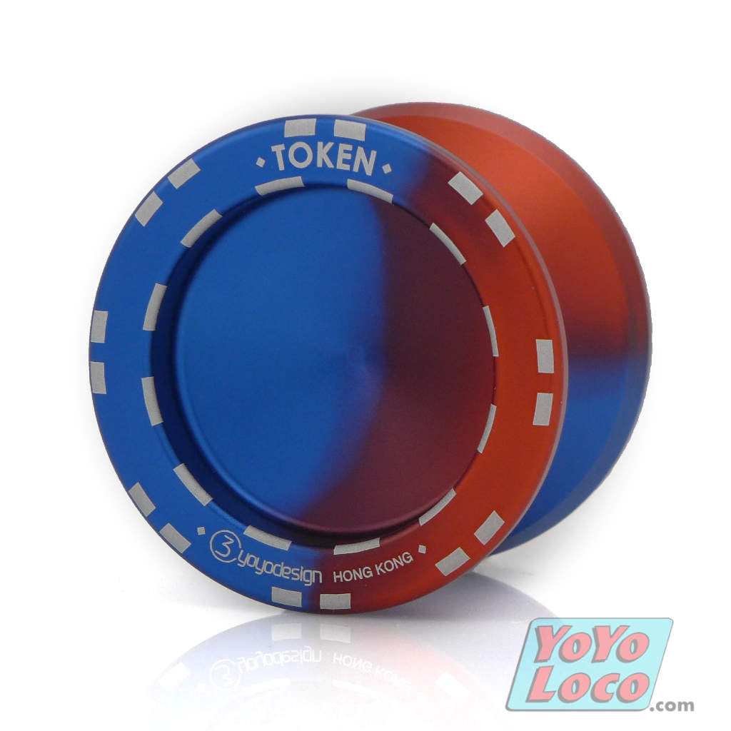 C3yoyodesign Token v.2 YoYo, Orange / Blue Fade