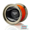 C3yoyodesign Omnitron Noah Bi-Metal YoYo, Orange with Dark Gray cups, Titanium rims