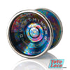C3yoyodesign OverThinker YoYo, Rainbow colorway with stainless steel rings