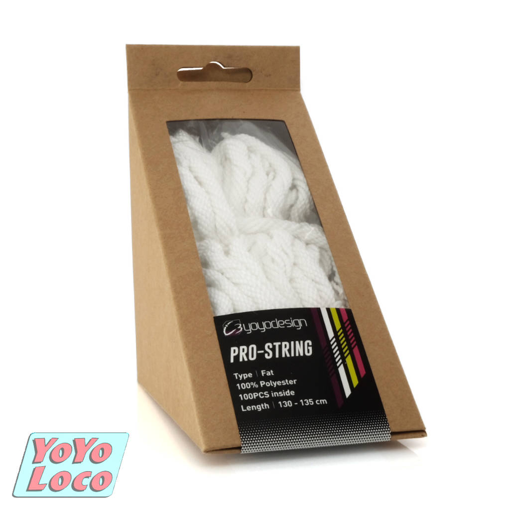 Pro YoYo Strings by C3yoyodesign, polyester, white, bundle of 100 strings