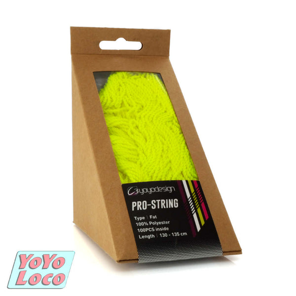 Pro YoYo Strings by C3yoyodesign, polyester, yellow, bundle of 100 strings