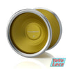 C3yoyodesign Progressiver Bi-Metal YoYo, Yellow with SandBlasted Silver Ring